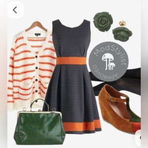 Mystree Heather Gray Sleeveless Fit-and-Flare Dress